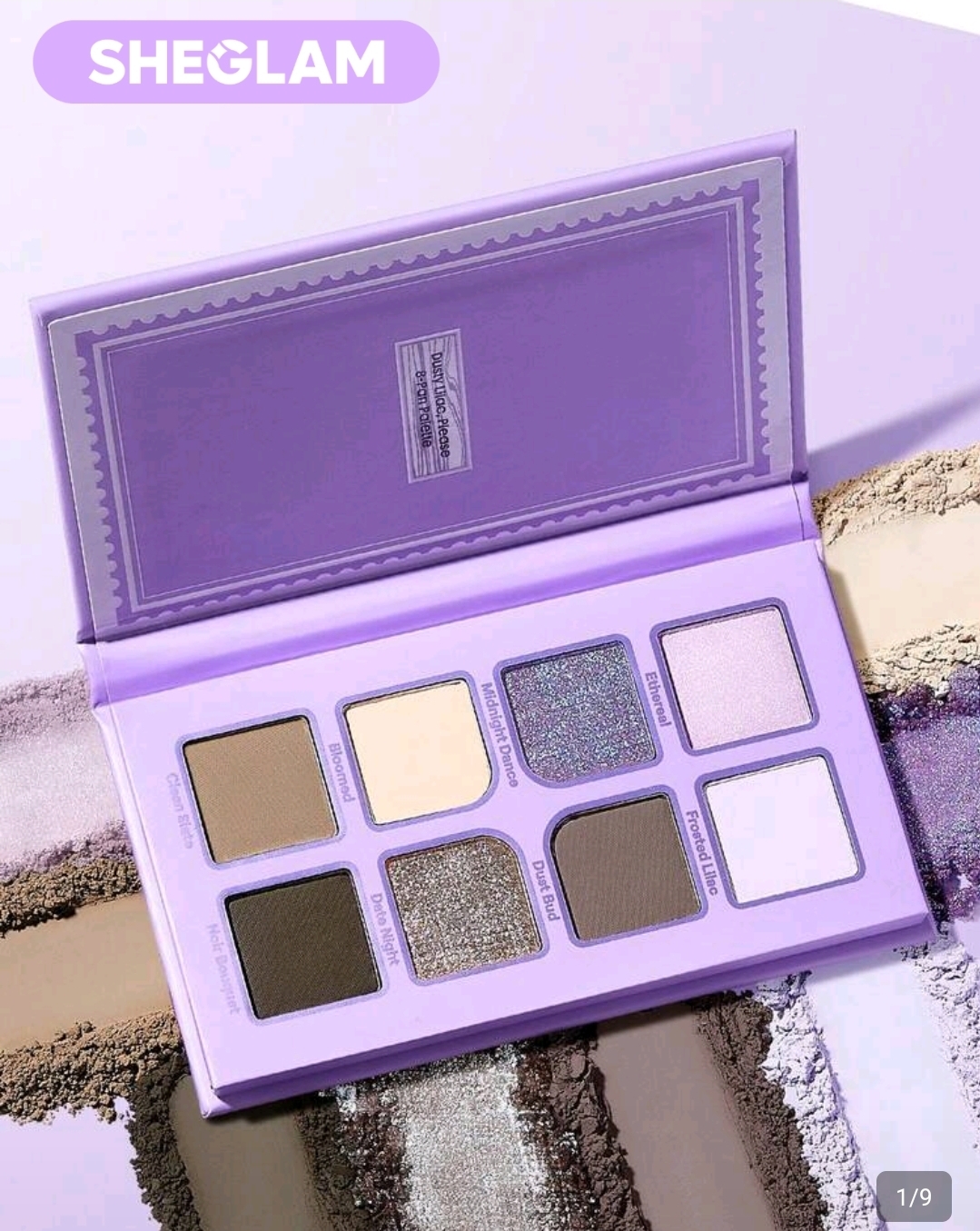 پالت سایه ۸ رنگ لایلک شیگلم مدل Dusty Lilac, Please 4